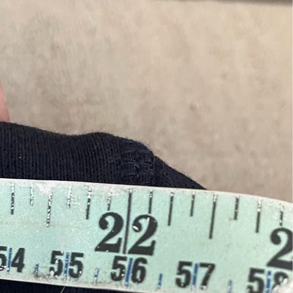 Tommy Hilfiger Navy Drop Shoulder Boxy Cut  Sweatshirt with White Logo - Picture 9 of 12